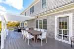 Large outdoor seating and dining areas to enjoy with family and friends